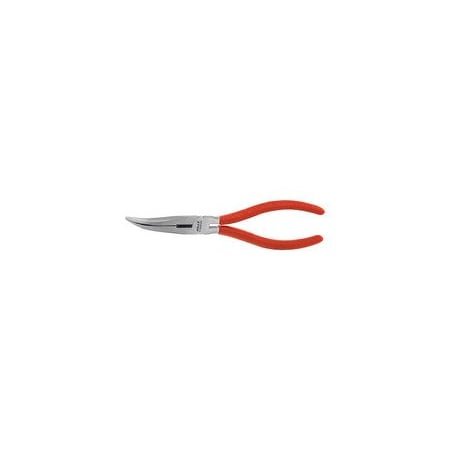 Holex Angled Snipe Nose Pliers, Bright Finish, Overall Length: 200mm 713600 200